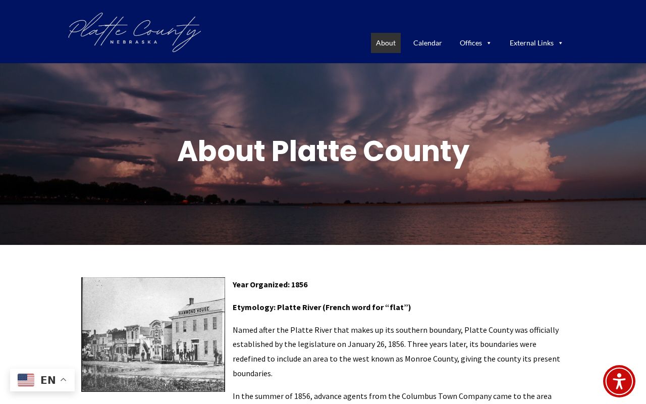 Platte County court docket courthouse history source